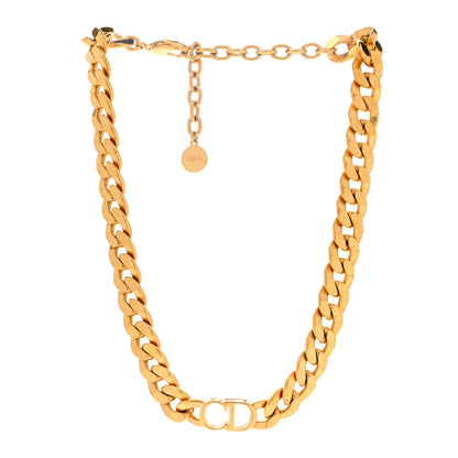 Christian Dior Metal Danseuse Etoile Chain Choker Necklace Gold 2 of 3