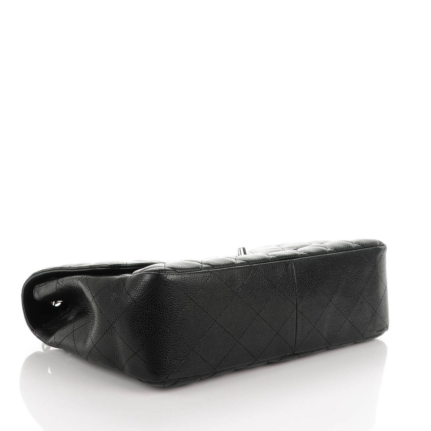 Caviar Quilted Jumbo Single Flap Black