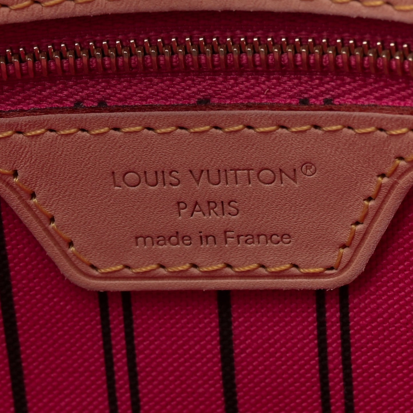 Monogram Inside Out Neverfull Bandouliere MM Rose Pondichery