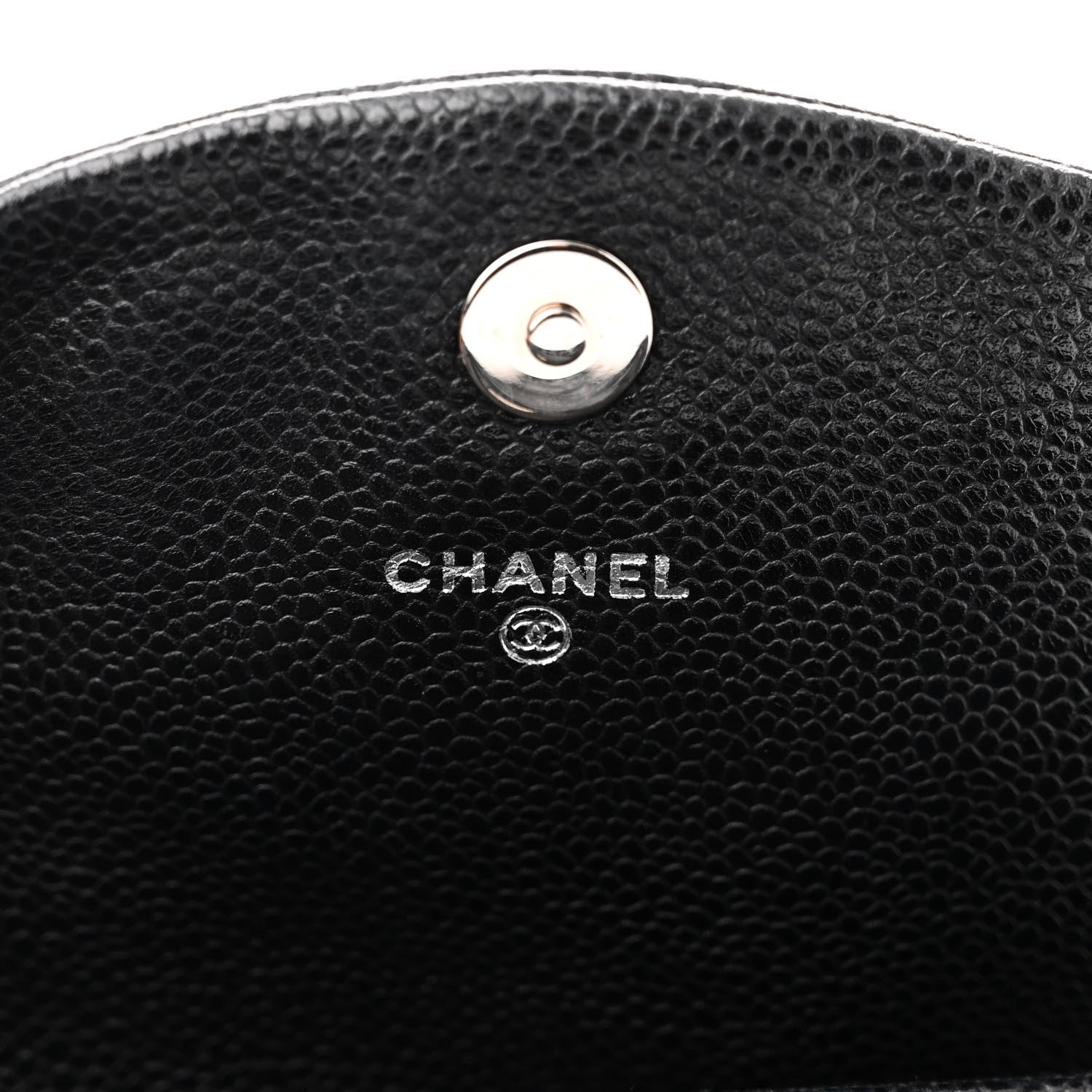 Chanel Caviar Half Moon Wallet On Chain WOC Black 7 of 13