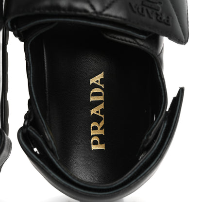 Prada Nappa Quilted Padded Slingback Sandals 37.5 Black 7 of 17
