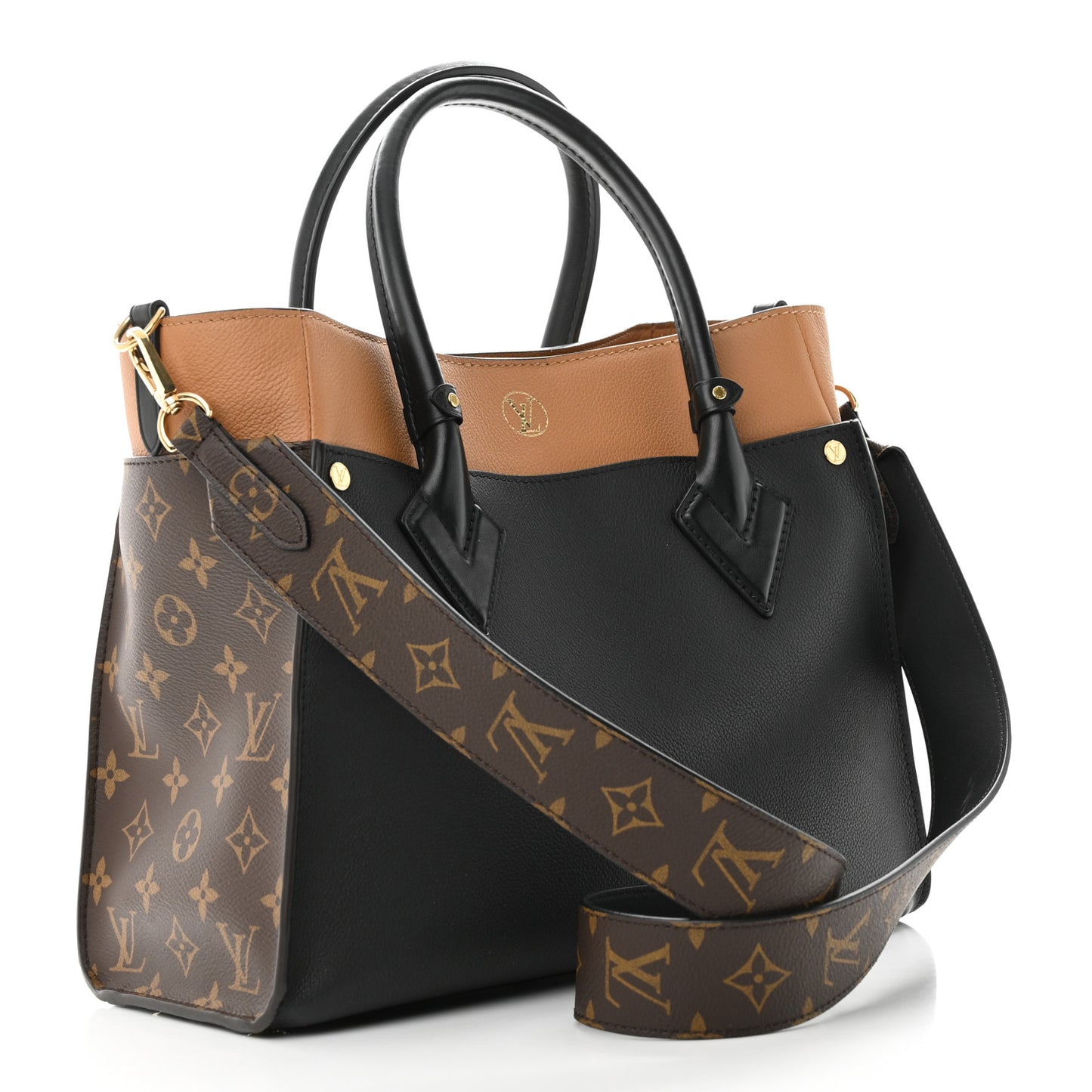 Calfskin Monogram On My Side Black