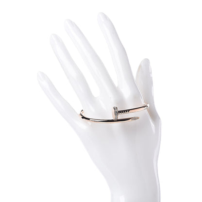 Cartier 18K Pink Gold Diamond Juste Un Clou Bracelet 16 2 of 4