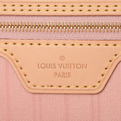 Louis Vuitton Damier Azur Neo Neverfull MM Rose Ballerine 8 of 8