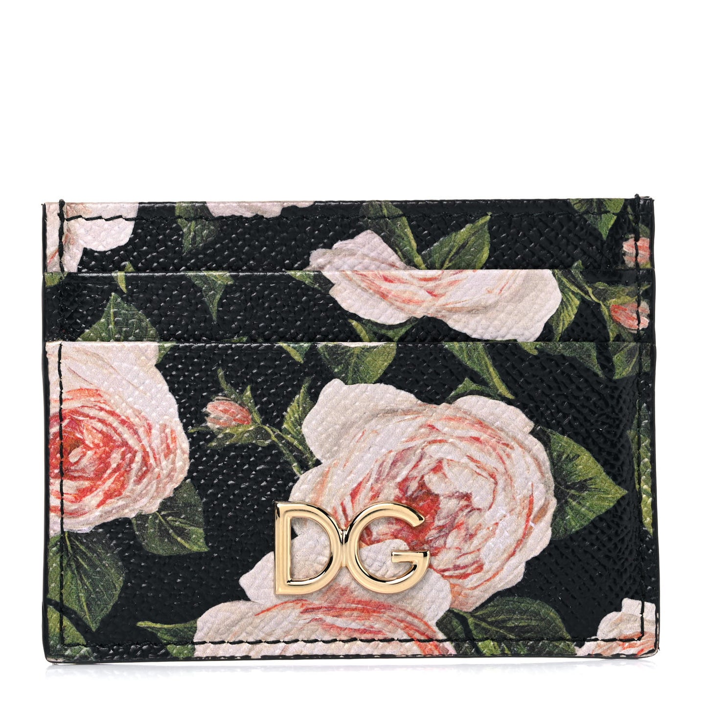 Dauphine Floral Print Card Holder Multicolor