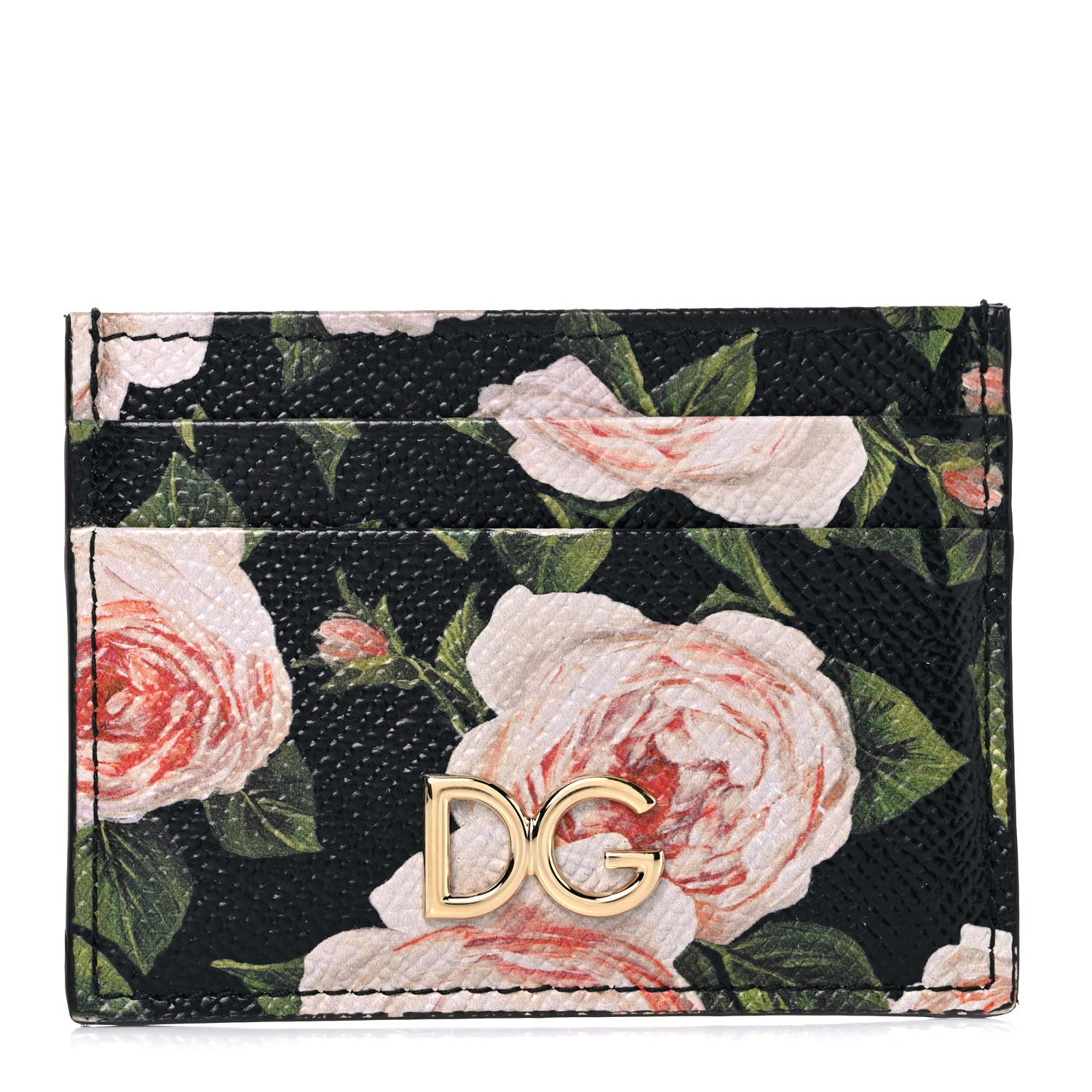 Dolce & Gabbana Dauphine Floral Print Card Holder Multicolor 1 of 6