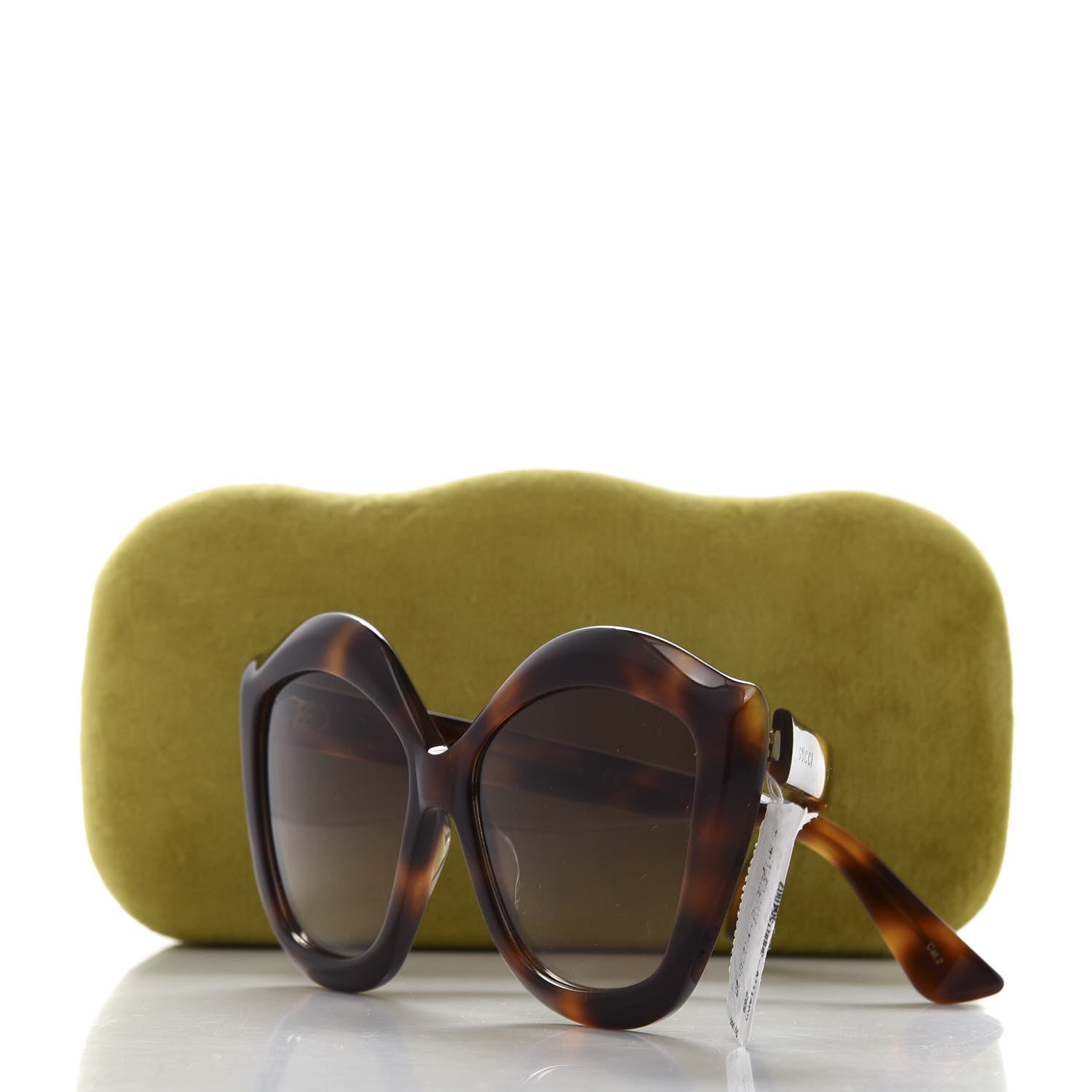 Gucci Cat Eye GG0117S Sunglasses Tortoise 9 of 9