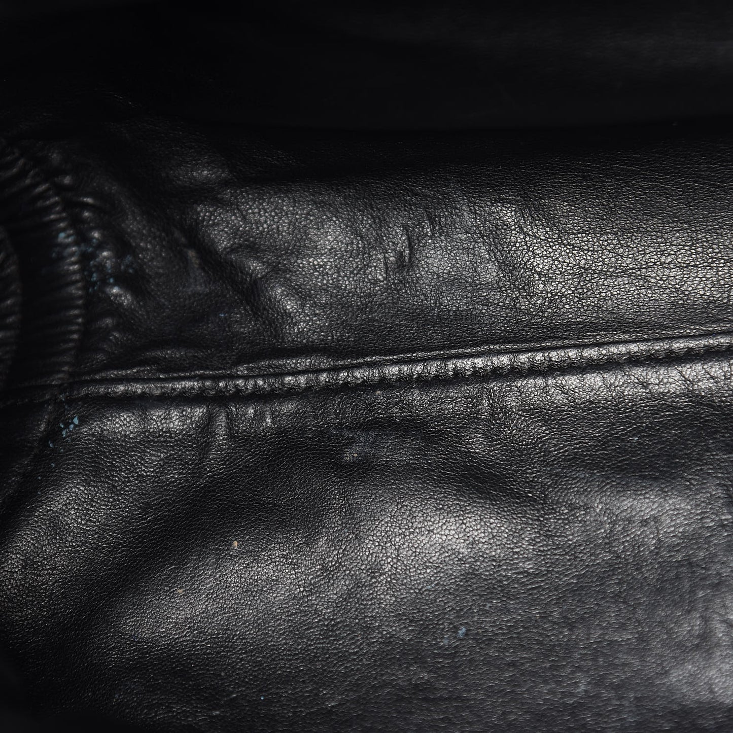 Grained Calfskin Medium Luggage Black