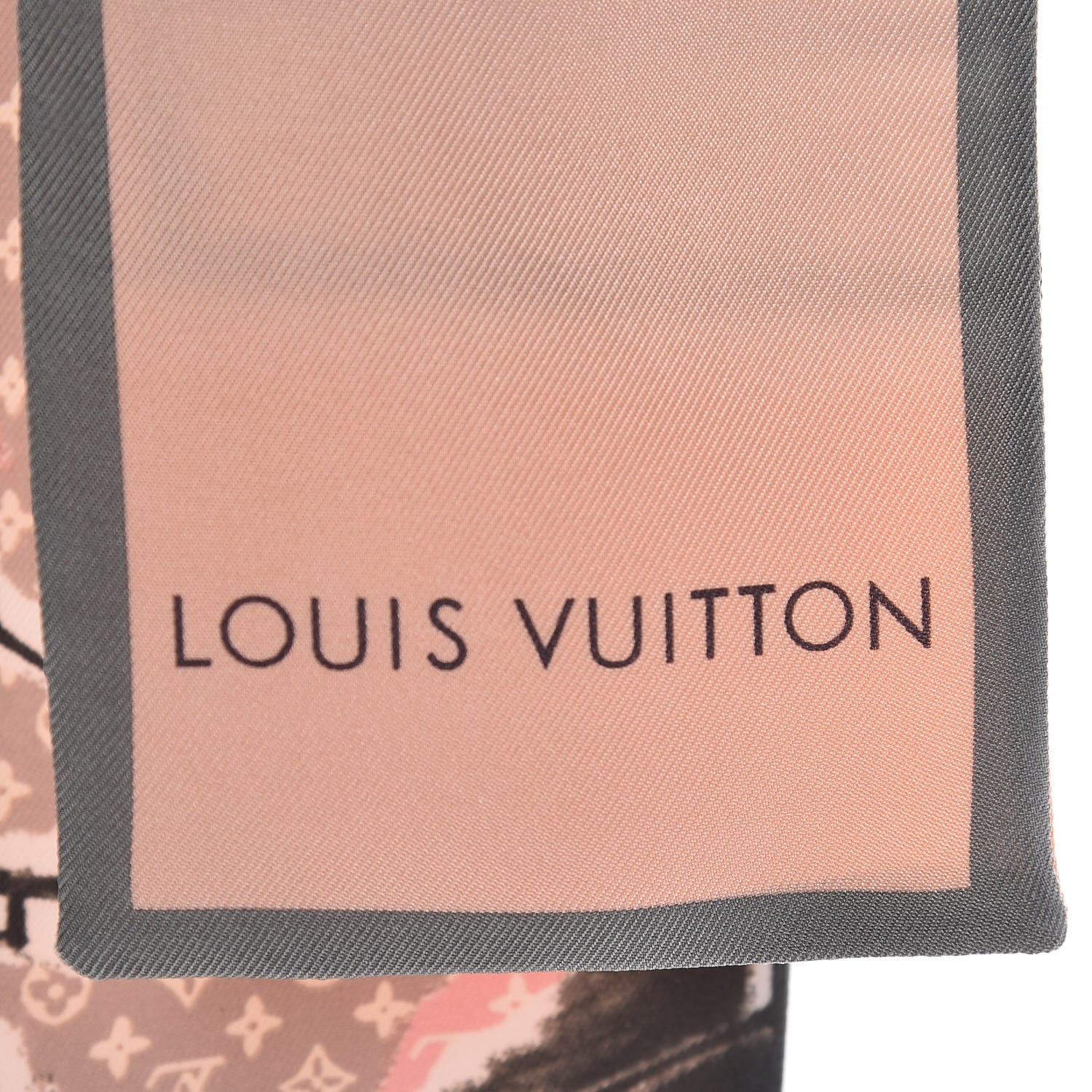 Louis Vuitton Silk Monogram Trunks Bandeau Rose Poudre 3 of 4