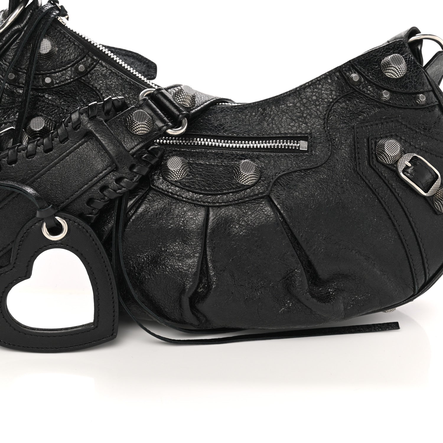 Balenciaga Agneau Arena Small Le Cagole Shoulder Bag Black 8 of 10