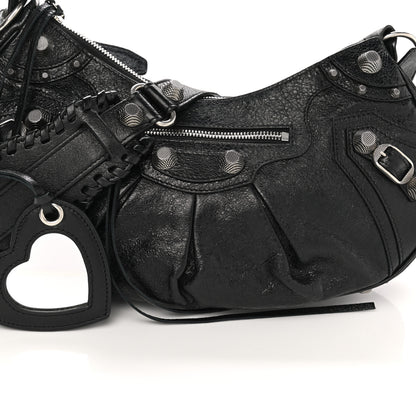 Balenciaga Agneau Arena Small Le Cagole Shoulder Bag Black 8 of 10