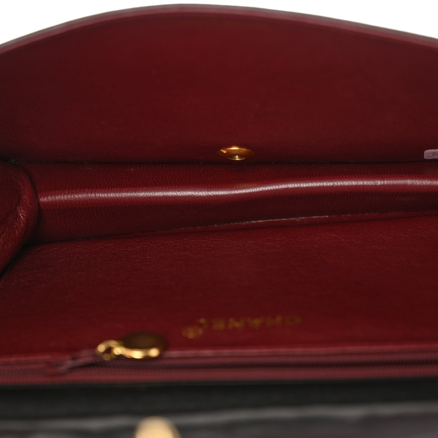 Lambskin Quilted Small Single Flap Black