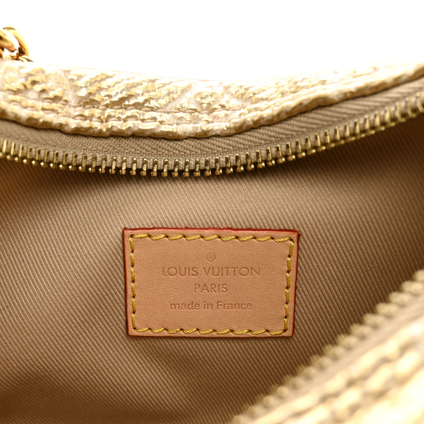 Monogram Jacquard Loop Gold