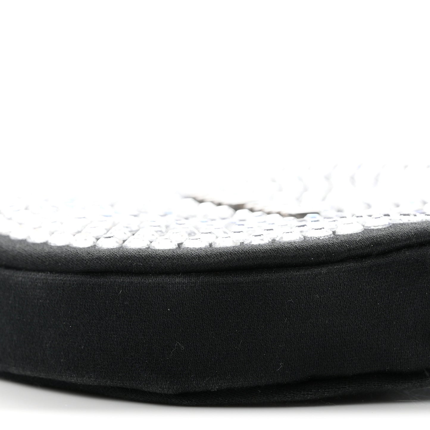Raso Crystal Starlight Nano Circle Mini Bag Black