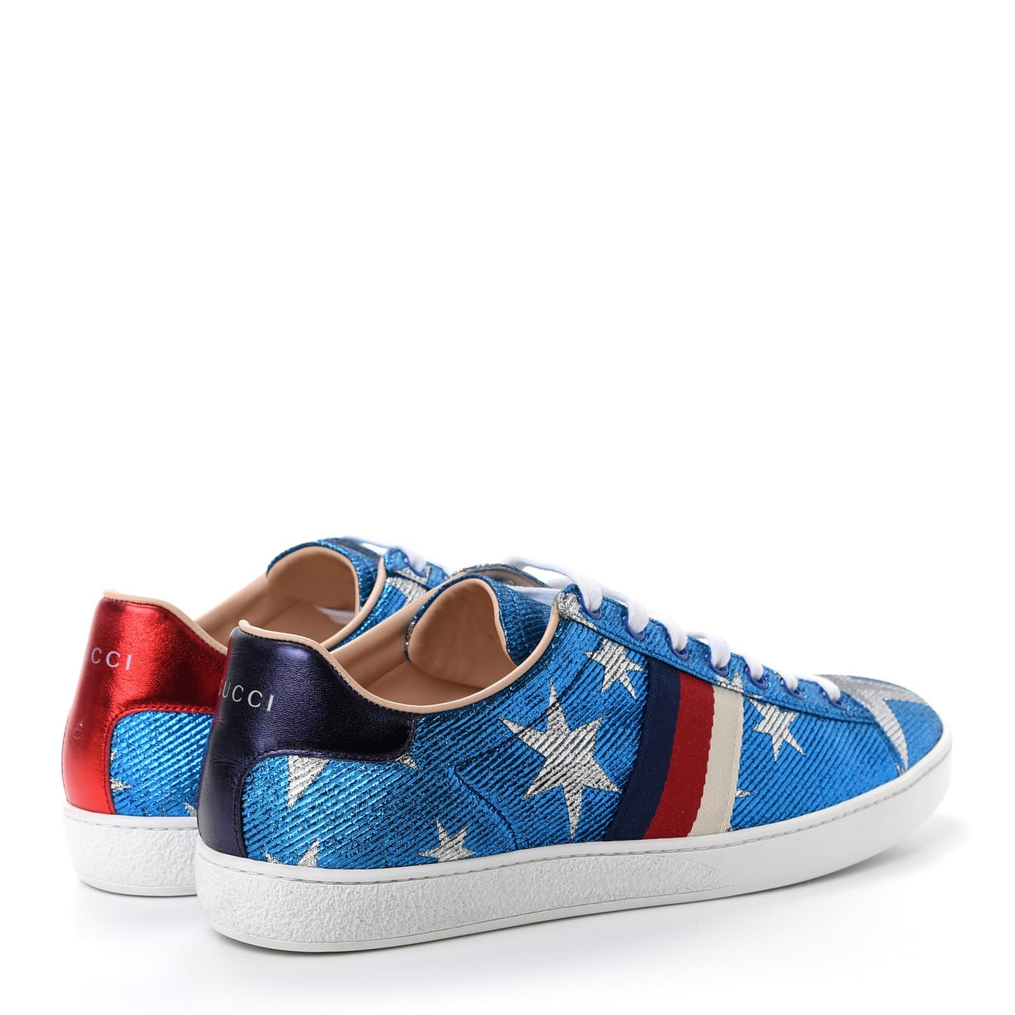 Lurex Starry Sky Sylvie Web New Ace Sneakers 40.5 Bluette Silver