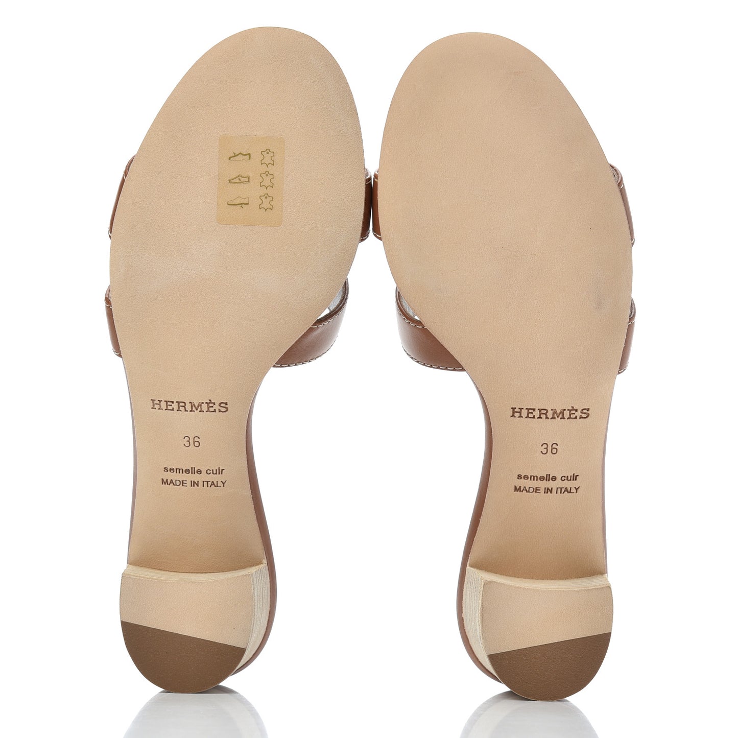 Calfskin Oasis Sandals 36 Gold