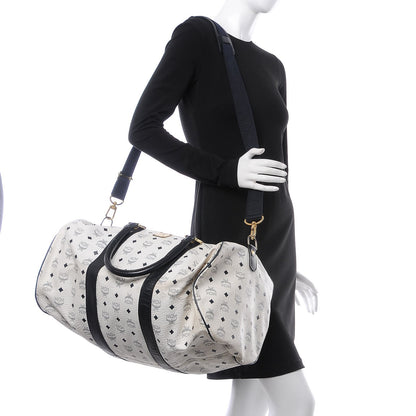 MCM Visetos Weekender Duffle Bag White 3 of 33