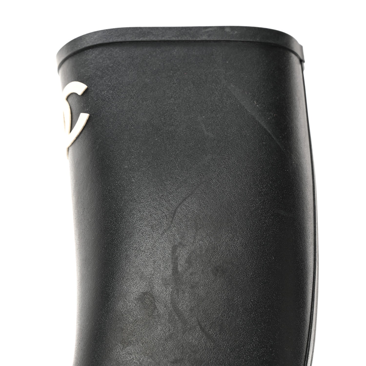 Chanel Caoutchouk CC High Boots 37 Black 14 of 17