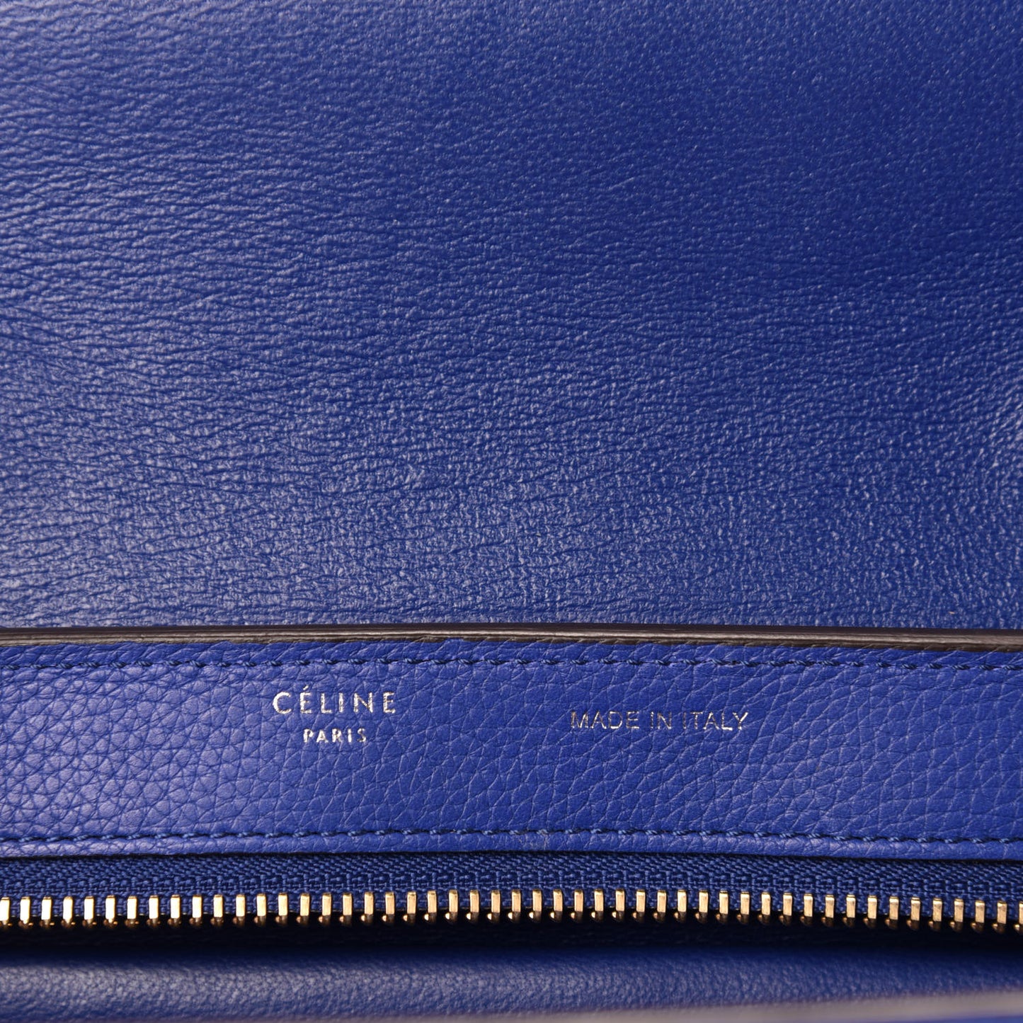 Drummed Calfskin Suede Small Trapeze Indigo