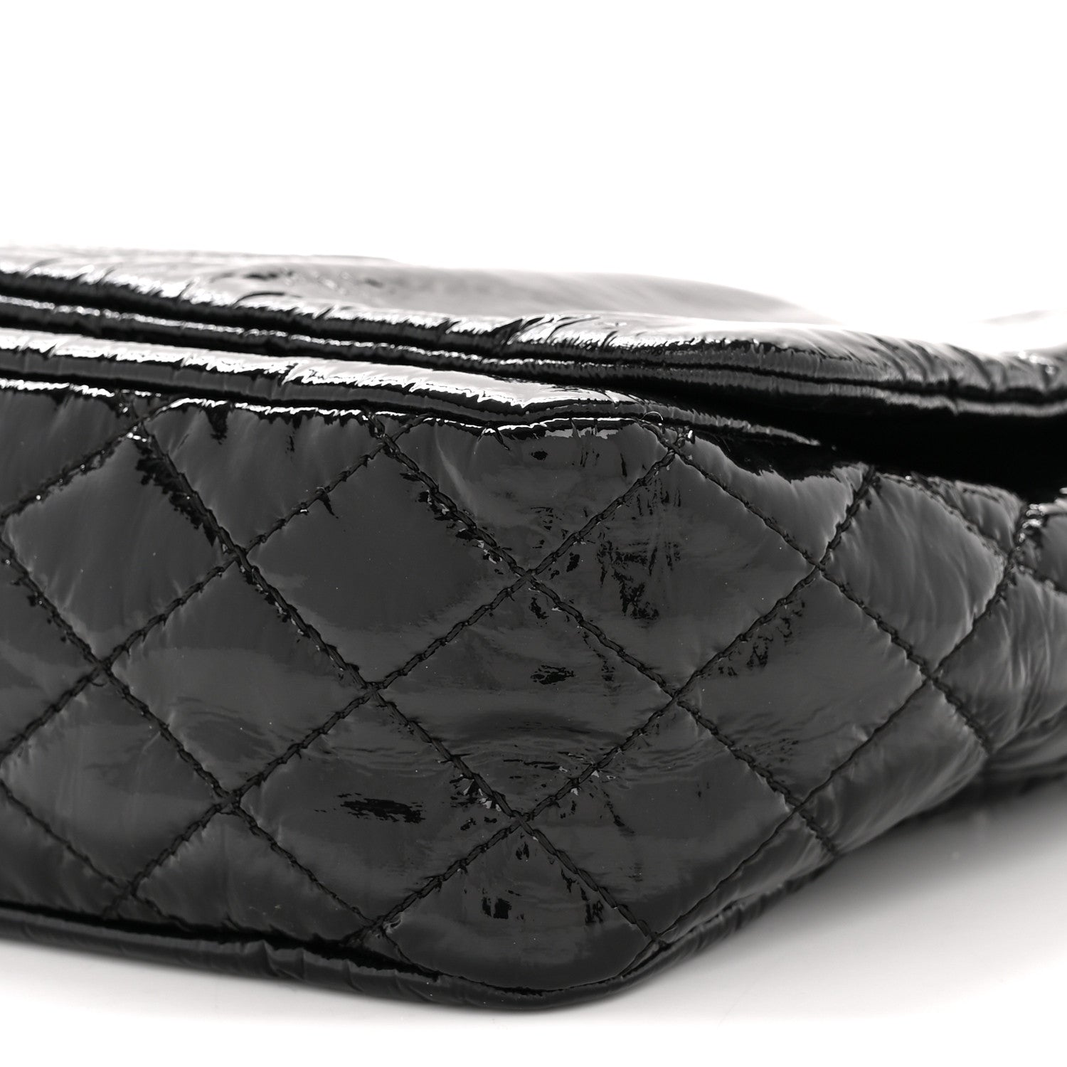 Chanel Vinyl Medium Rock and Chain Flap Black 10 of 11