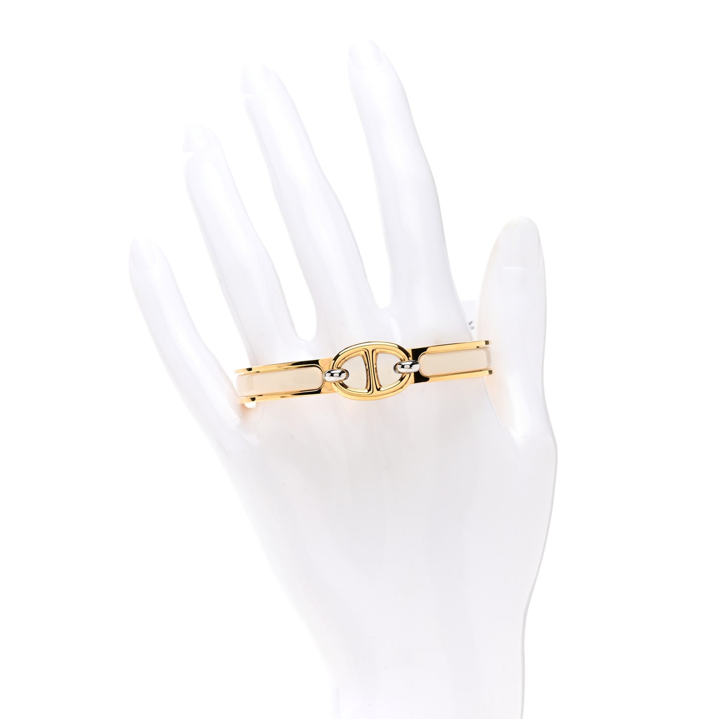 Enamel Mini Clic Chaine d'Ancre Bracelet GM Creme