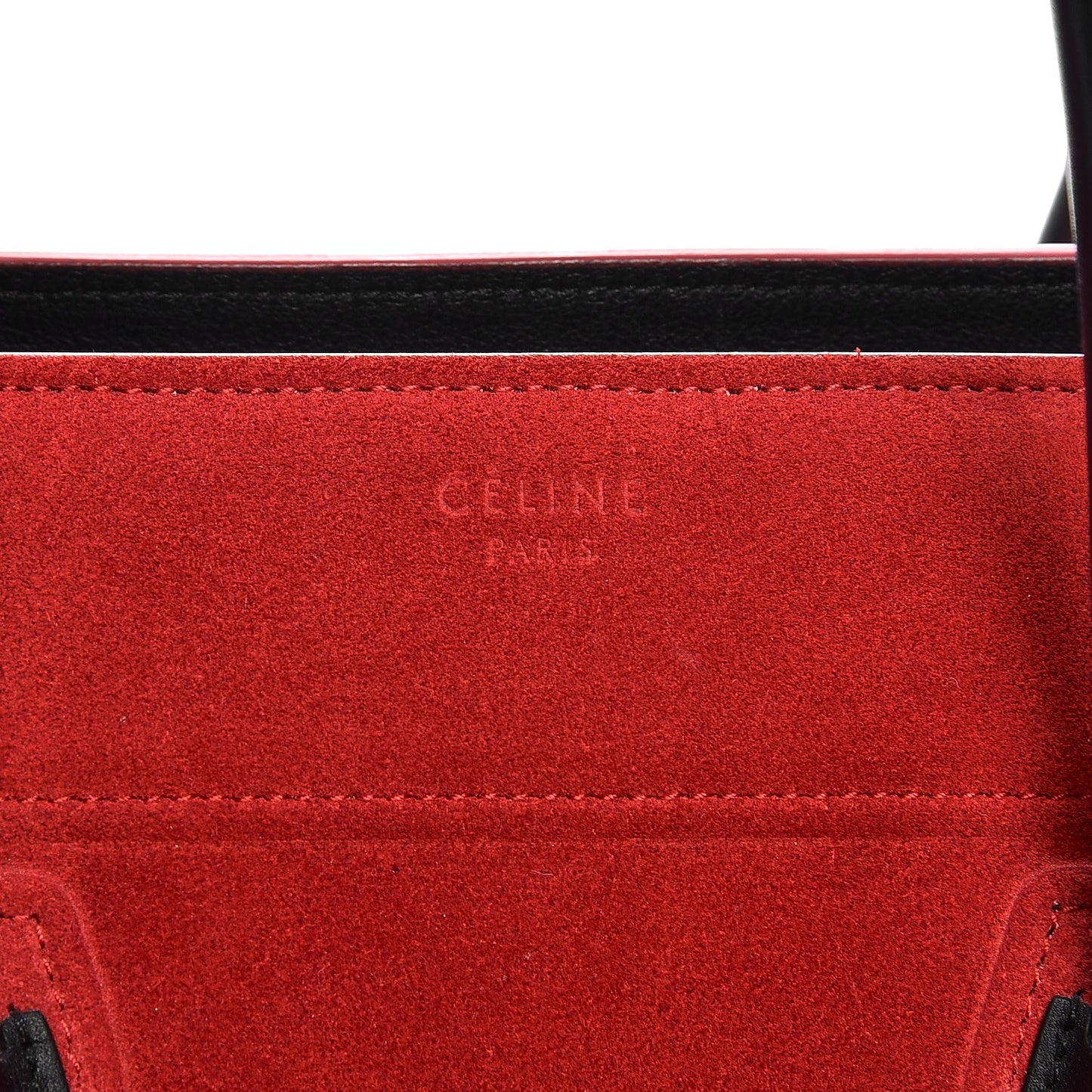 Suede Medium Phantom Luggage Vermillion