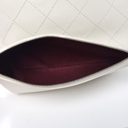 Chanel Grained Calfskin Shopping Fever Tote White 7 of 12