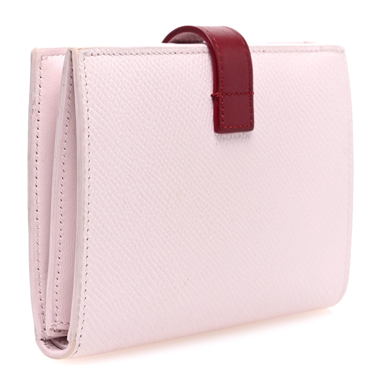 Celine Grained Calfskin Medium Multifunction Strap Wallet Peony Carmin 3 of 6