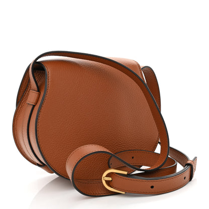 Chloe Calfskin Mini Marcie Round Crossbody Bag Tan 2 of 9