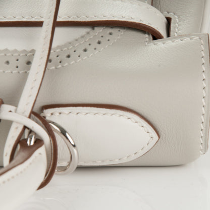 Hermes Togo Swift Ghillies Kelly 32 White Gris Perle 12 of 26