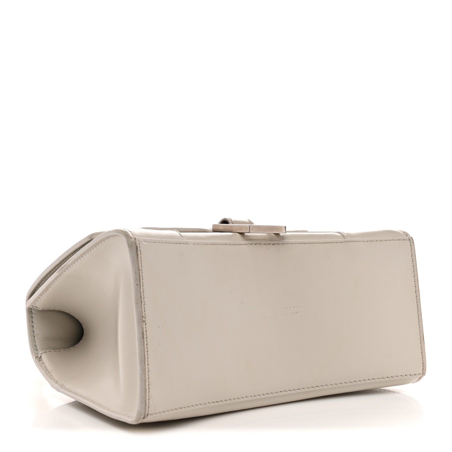 Balenciaga Shiny Box Calfskin Small Hourglass Top Handle Bag Chalky White 4 of 18