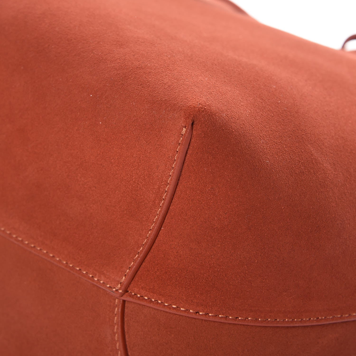 Mansur Gavriel Suede Bucket Bag Brick 11 of 14