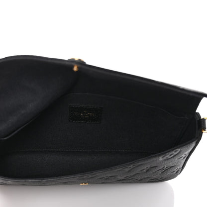 Louis Vuitton Empreinte Pochette Felicie Chain Wallet Black 6 of 11