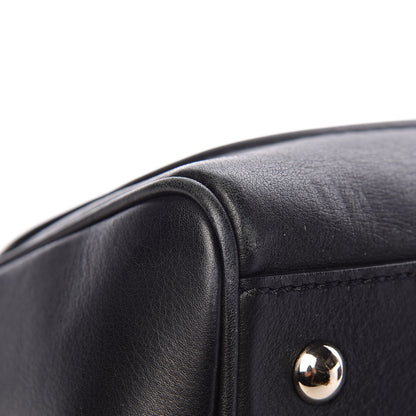 Gucci Calfskin Bold Bamboo Medium Top Handle Bag Black 9 of 12
