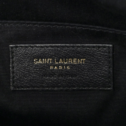 Saint Laurent Calfskin Matelasse Monogram Lou Camera Bag Black 6 of 10