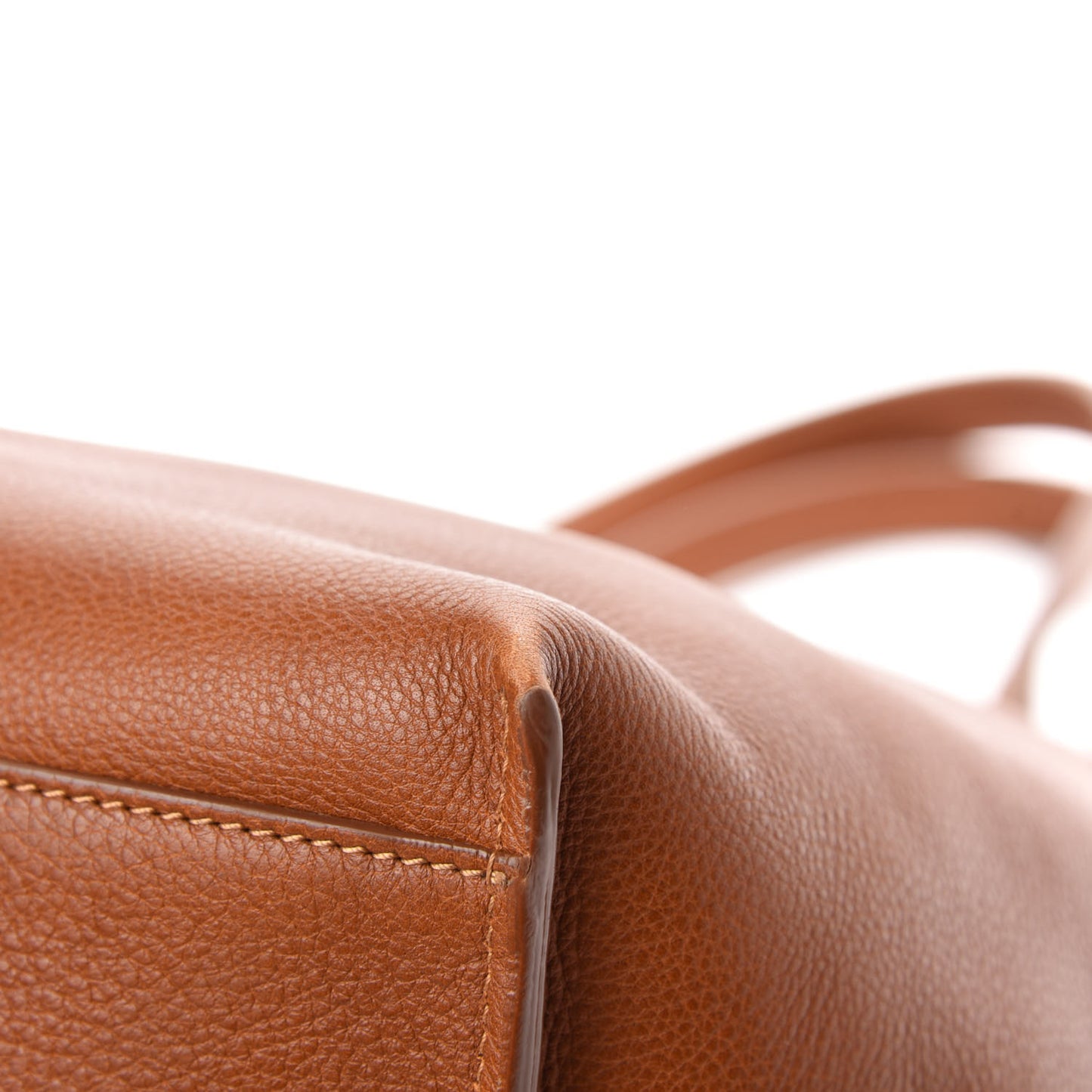 Smooth Calfskin Medium Vick Tote Caramel