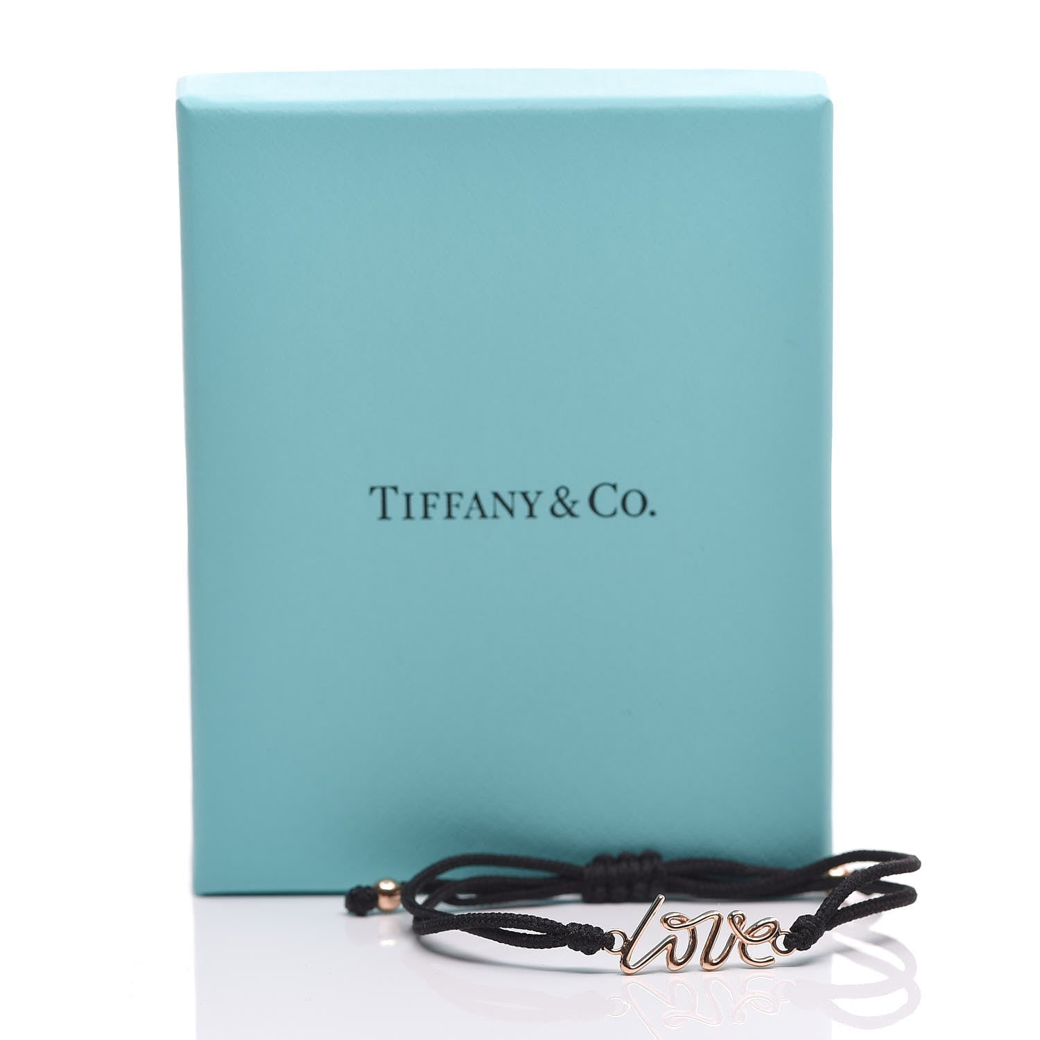 Tiffany 18K Rose Gold Paloma Picasso Grafitti Love Cord Bracelet 5 of 5