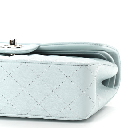 Chanel Caviar Quilted Small Double Flap Light Blue 6 of 11
