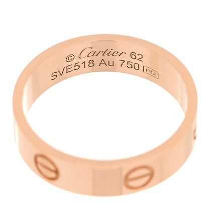 Cartier 18K Pink Gold 5.5mm LOVE Ring 62 10 4 of 5