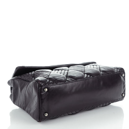 Chanel Lambskin In and Out Maxi Flap Purple 4 of 9
