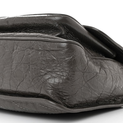 Saint Laurent Crinkled Calfskin Matelasse Monogram Medium Niki Chain Satchel Faggio 10 of 10