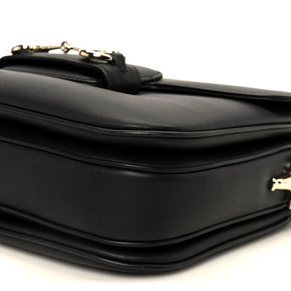Gucci Arabella Calfskin Horsebit 1955 Soft Small Shoulder Bag Black 11 of 11