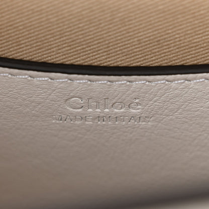 Chloe Calfskin Crocodile Embossed Small Tess Bag Brilliant White 6 of 10