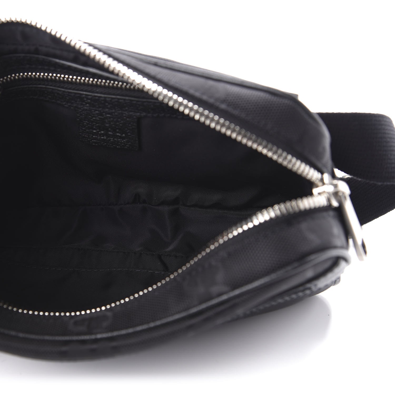 Gucci Econyl Nylon Monogram Off The Grid Belt Bag Black 5 of 10