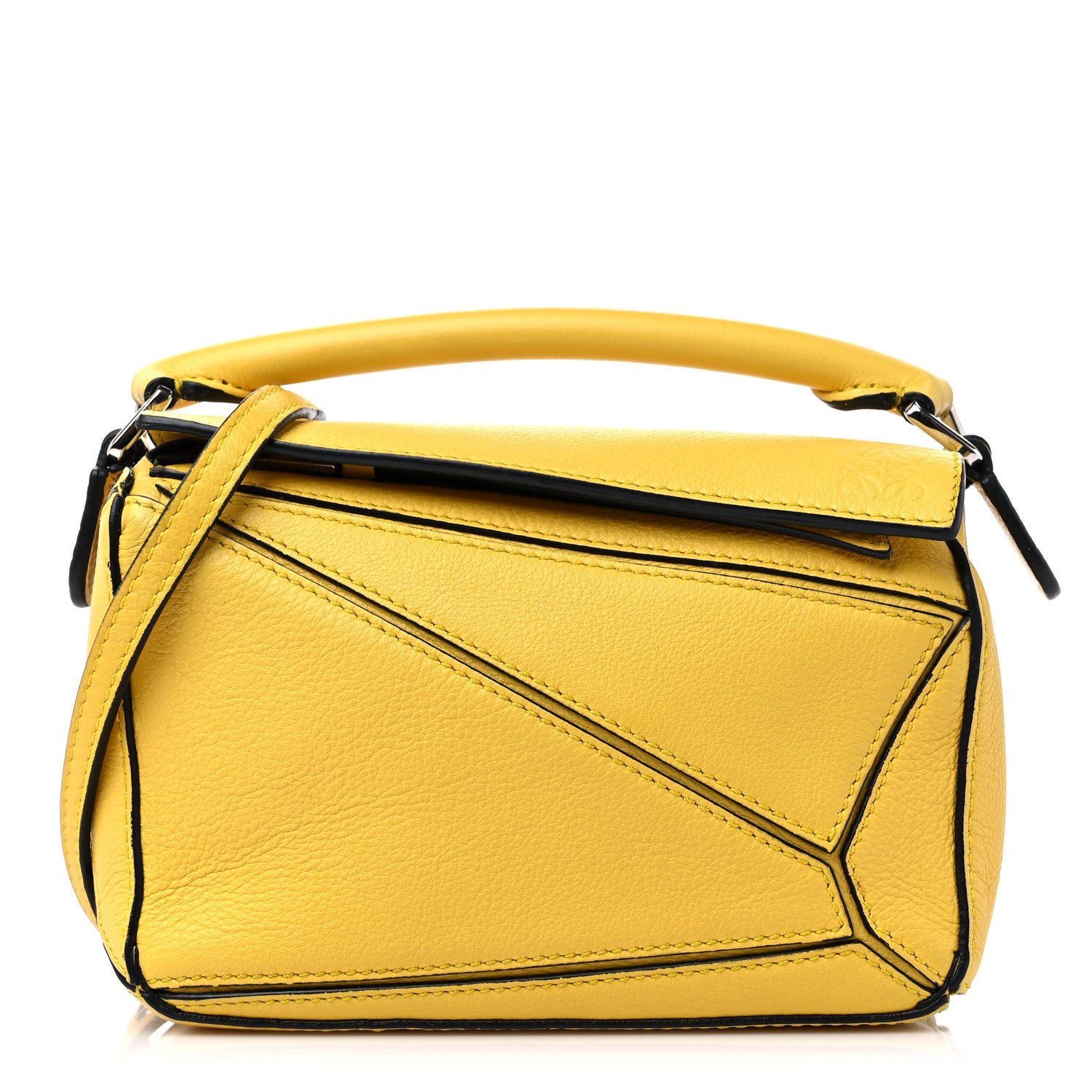Loewe Calfskin Mini Puzzle Bag Yellow 1 of 13