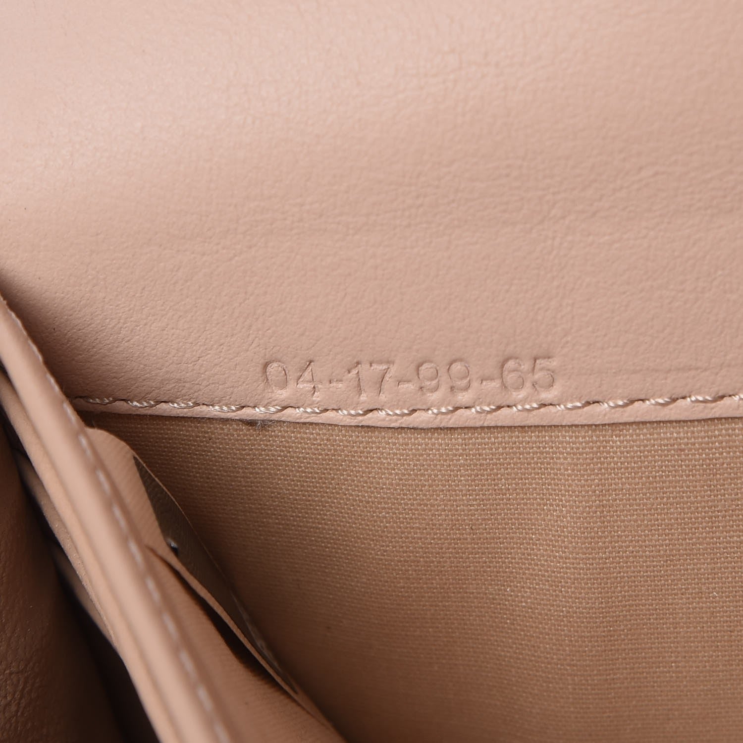 Chloe Calfskin Suede Circle C Long Wallet Cement Pink 7 of 10