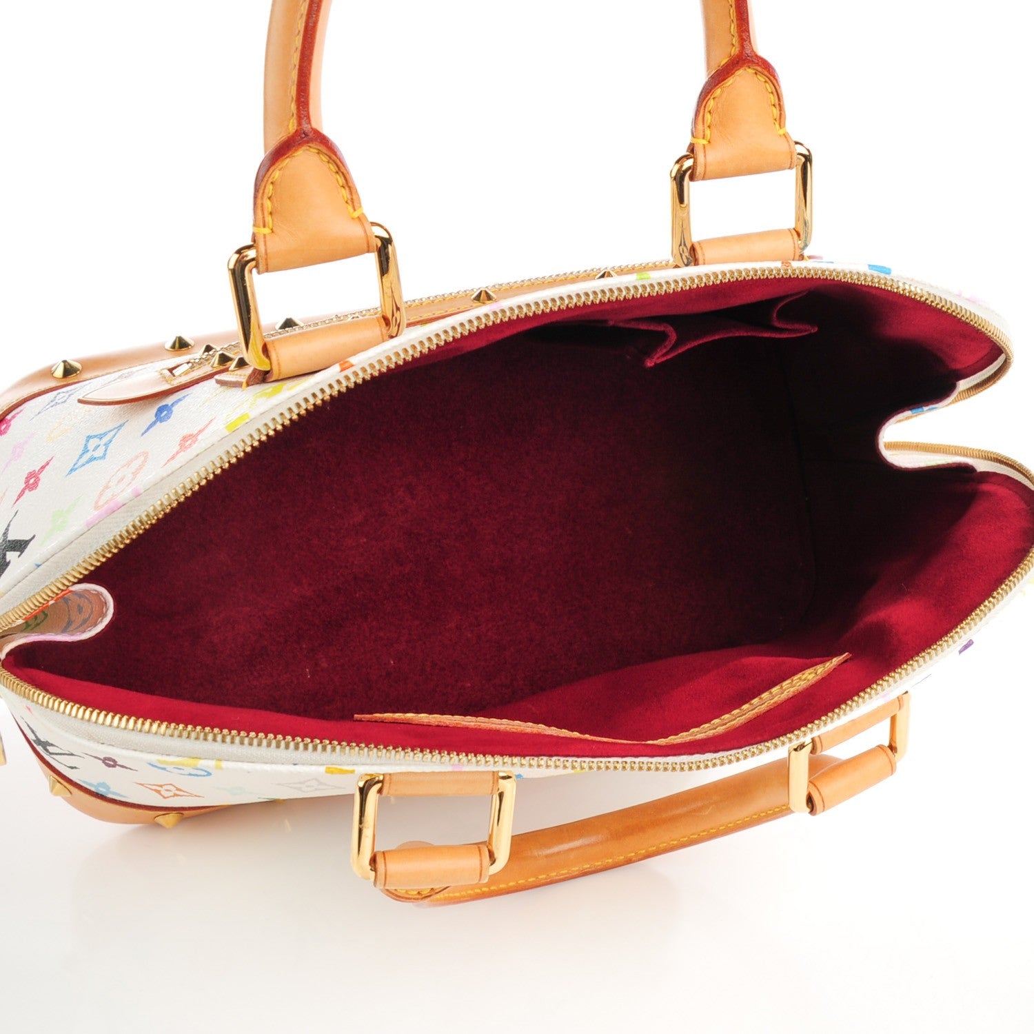 Louis Vuitton Monogram Multicolor Alma White 6 of 9