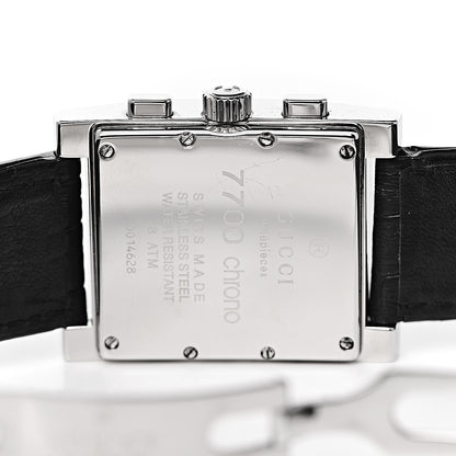 Gucci Stainless Steel Calfskin 32mm Chronograph Quartz Watch Black 5 of 7
