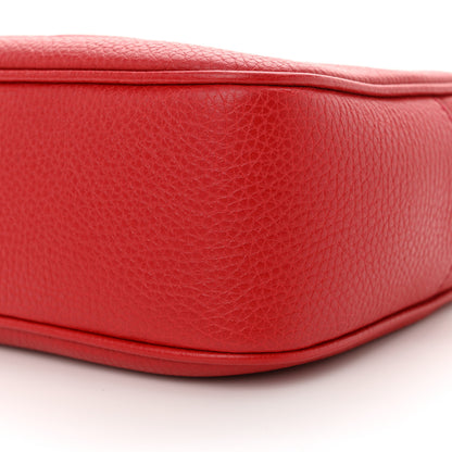 Gucci Pebbled Calfskin Small Soho Disco Bag Vibrant Red 10 of 12