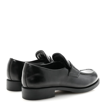 Prada Spazzolato Loafers 38 Black 5 of 10